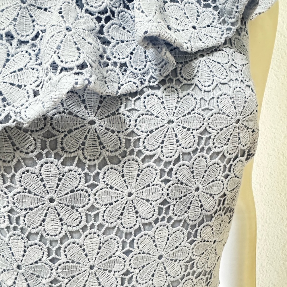 Arula Elegant Blue Lace One-Shoulder Dress Size 2XL. J-53 - Picture 8 of 14